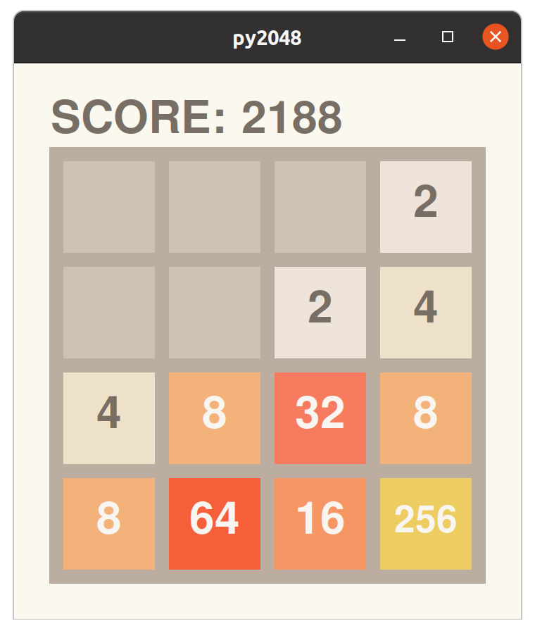 2048 game